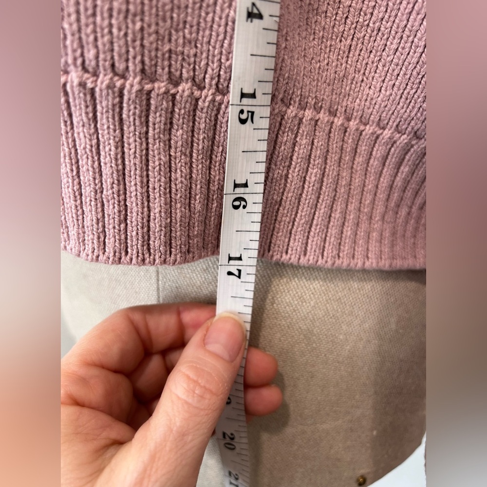 FREE PEOPLE - Easy Street Crop Pullover Sweater in Lost Petal Size XS - Picture 8 of 9